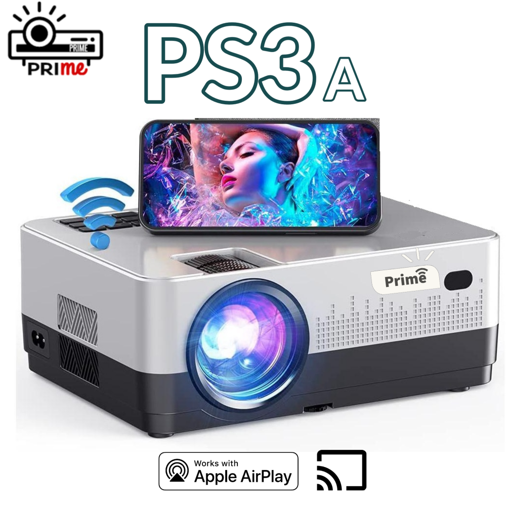 Prime Projector Latest PS3A Projector | 5500 1920x1080 (FHD) Resolution, 15,000:01 Ratio With One Year Warranty. - Welcome To Prime Projector India