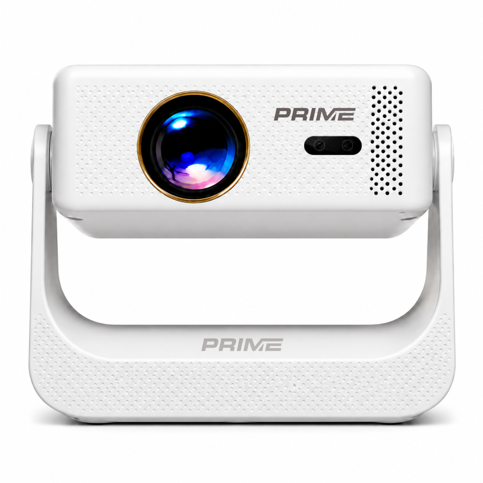 PRIME ORBIT MAX Native 1080P FHD AI Smart Projector | Android 14, 10,000 Lumens, 9000:1 Contrast, 4K Support, Google Play Store, AI Auto Focus, AI Auto Keystone, AI Auto Screen Fit, AI Obstacle Avoidance, AI Lens Shift, 180° Rotation, 15W Dolby Audio, Dual-Band Wi-Fi, Bluetooth 5.4, Up to 250" Display